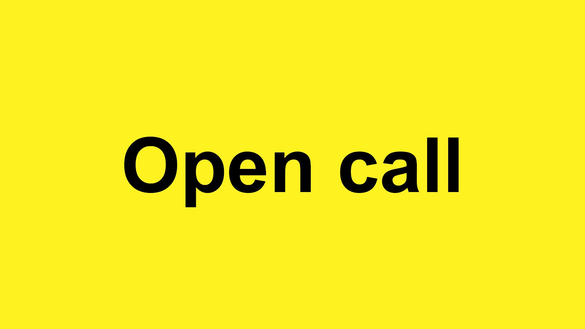Open call 